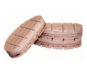 Wooden hoof blocks for cow